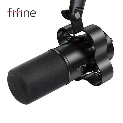 FIFINE K688Neo USB/XLR Dynamic Podcast Microphone – Pro Mic, Mute & Monitor for Streaming, Gaming, Vocal & Music Recording Audio, for PC Smartphone Mixer, Boom Arm