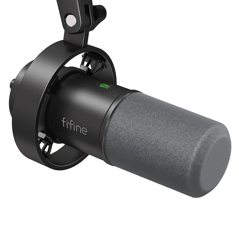 FIFINE K688Neo USB/XLR Dynamic Podcast Microphone – Pro Mic, Mute & Monitor for Streaming, Gaming, Vocal & Music Recording Audio, for PC Smartphone Mixer, Boom Arm