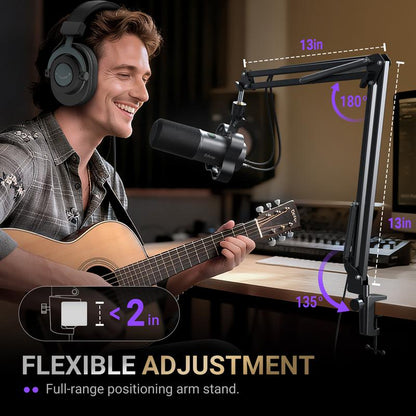 FIFINE K688Neo USB/XLR Dynamic Podcast Microphone – Pro Mic, Mute & Monitor for Streaming, Gaming, Vocal & Music Recording Audio, for PC Smartphone Mixer, Boom Arm