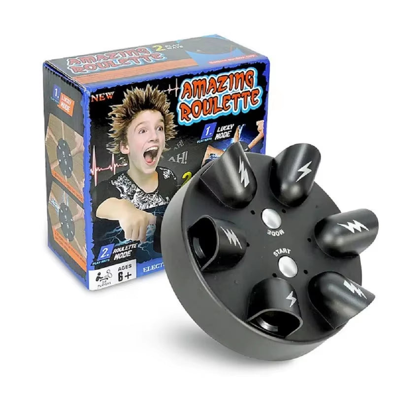 1Pc Electric Shock Finger Game Machine Electric Shocking Roulette Cogs Test Punishment Props Polygraph Tricky Kid Toy