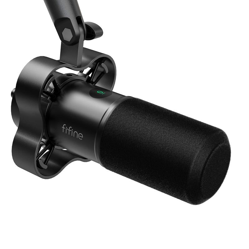 FIFINE K688Neo USB/XLR Dynamic Podcast Microphone – Pro Mic, Mute & Monitor for Streaming, Gaming, Vocal & Music Recording Audio, for PC Smartphone Mixer, Boom Arm