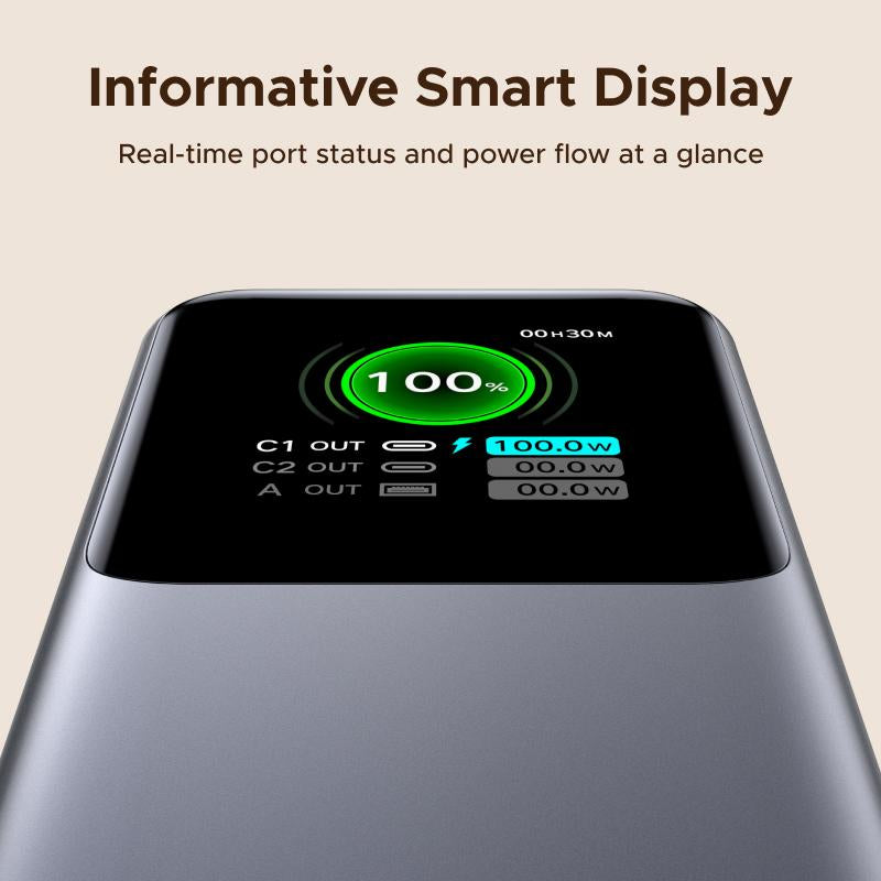UGREEN Nexode Power Bank 20000Mah 165W with Built-In Retractable USB C Cable Laptop Travel Portable Charger, 100W Input, Fast Charging for Macbook Pro/Air/Iphone 17 16/Ipad Pro/Galaxy S25 Ultra/Dell/Hp and More ,Tiktokshopjumpstartsale