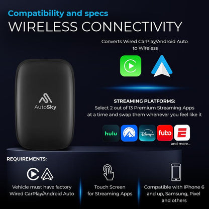 Autosky Ai Box Lite Flex - Transform Your Car'S Dashboard Screen into an Entertainment Hub