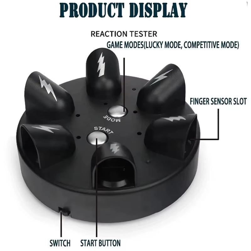 1Pc Electric Shock Finger Game Machine Electric Shocking Roulette Cogs Test Punishment Props Polygraph Tricky Kid Toy