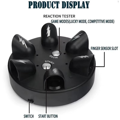 1Pc Electric Shock Finger Game Machine Electric Shocking Roulette Cogs Test Punishment Props Polygraph Tricky Kid Toy